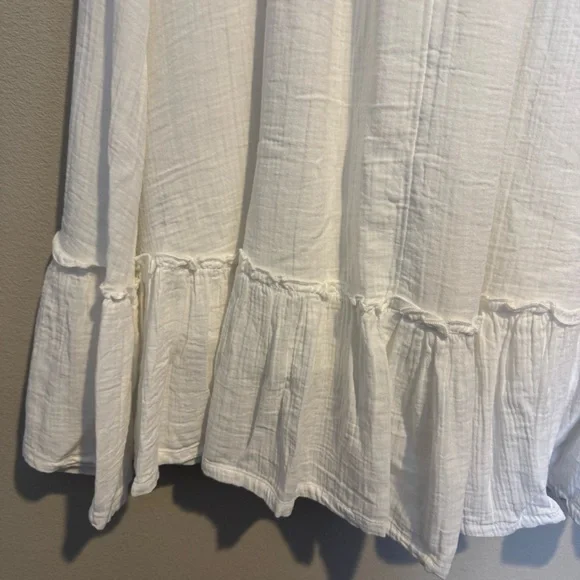 100% Organic Cotton Gauze Smocked Maxi Skirt - Picture 5 of 8